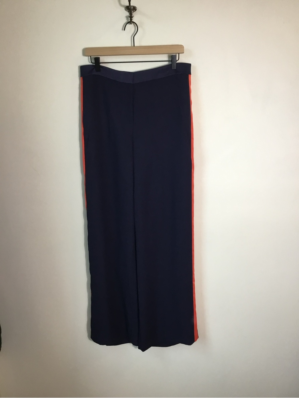 Boden Wide Leg Navy with Orange Stripe NEW - Picture 4 of 7